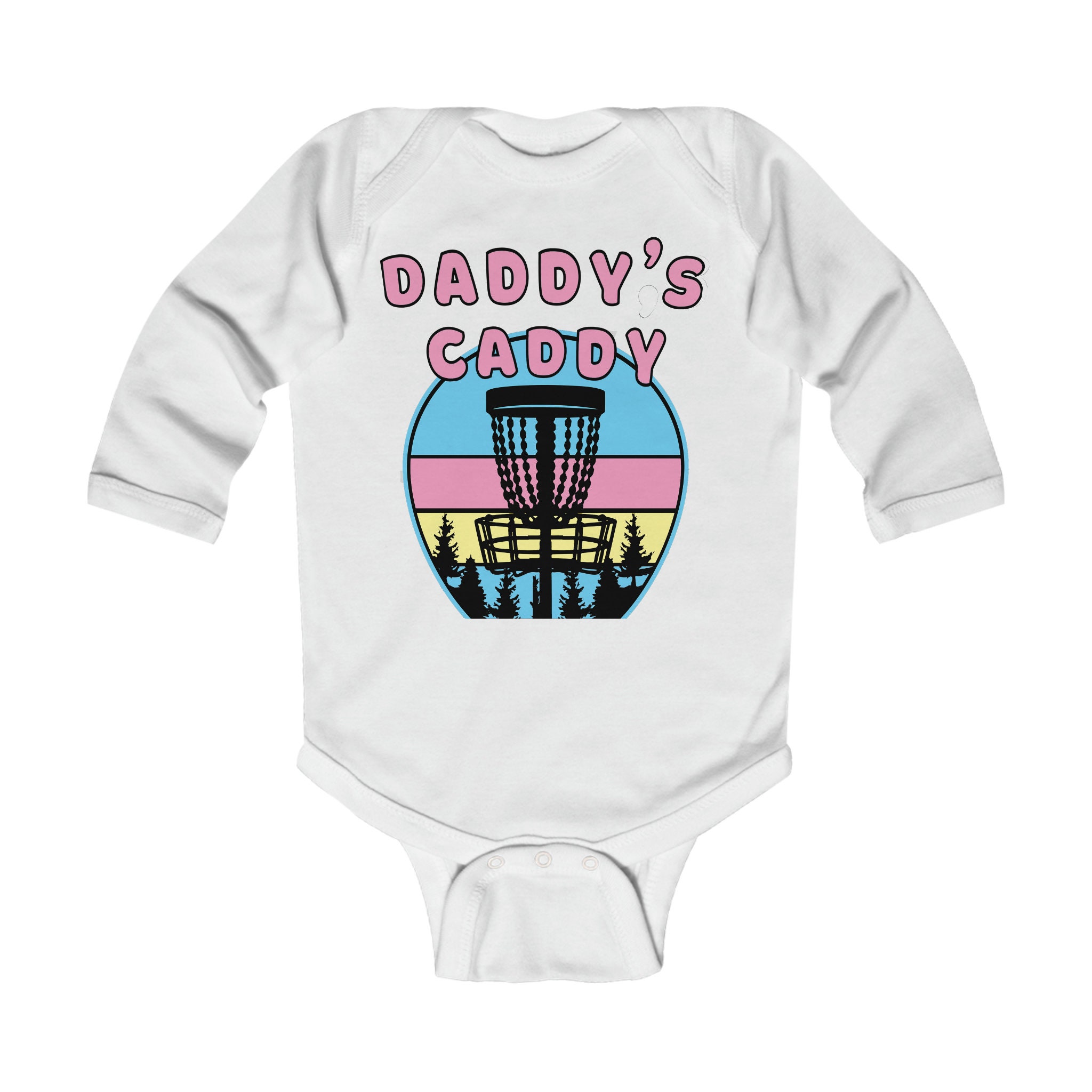 Daddy's Caddy Disc Golf Infant Long Sleeve Bodysuit Etsy