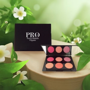 Biologisch blushpalet: puur stralende passie: natuurlijke make-up voor stralende wangen
