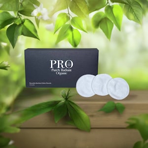 Eco-Friendly Organic Bamboo Cotton Rounds: Reusable Makeup Remover Pads for Sustainable Skincare