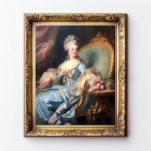 Rococo Lady Marie Antoinette Art Print - Renaissance, Victorian 2