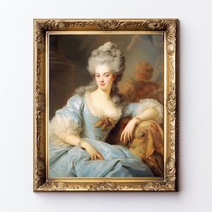 Rococo Lady Marie Antoinette Art Print - Renaissance, Victorian 3