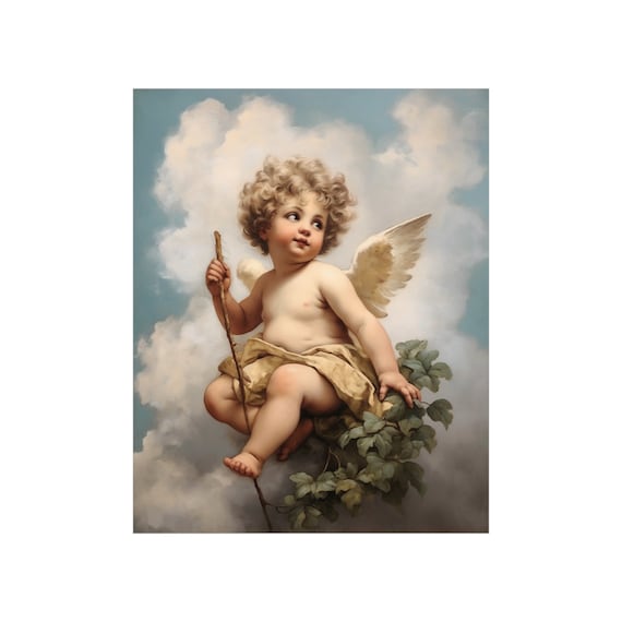 Cherub painting deals