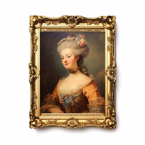 Rococo Lady Marie Antoinette Art Print - Renaissance, Victorian 4