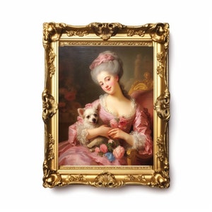 Rococo Lady Marie Antoinette Art Print - Renaissance, Victorian 1