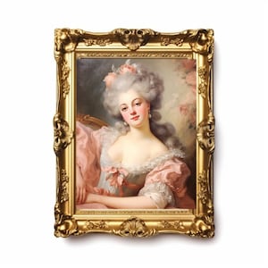 Marie Antoinette Portrait Art Print - Rococo, Renaissance, Victorian