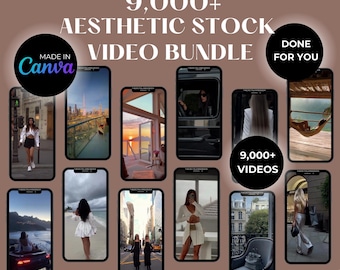 9,000 VIRAL Aesthetic Videos For Social Media Digital Marketing | Aesthetic Faceless Reels Perfect For Faceless Digital Marketers With MRR