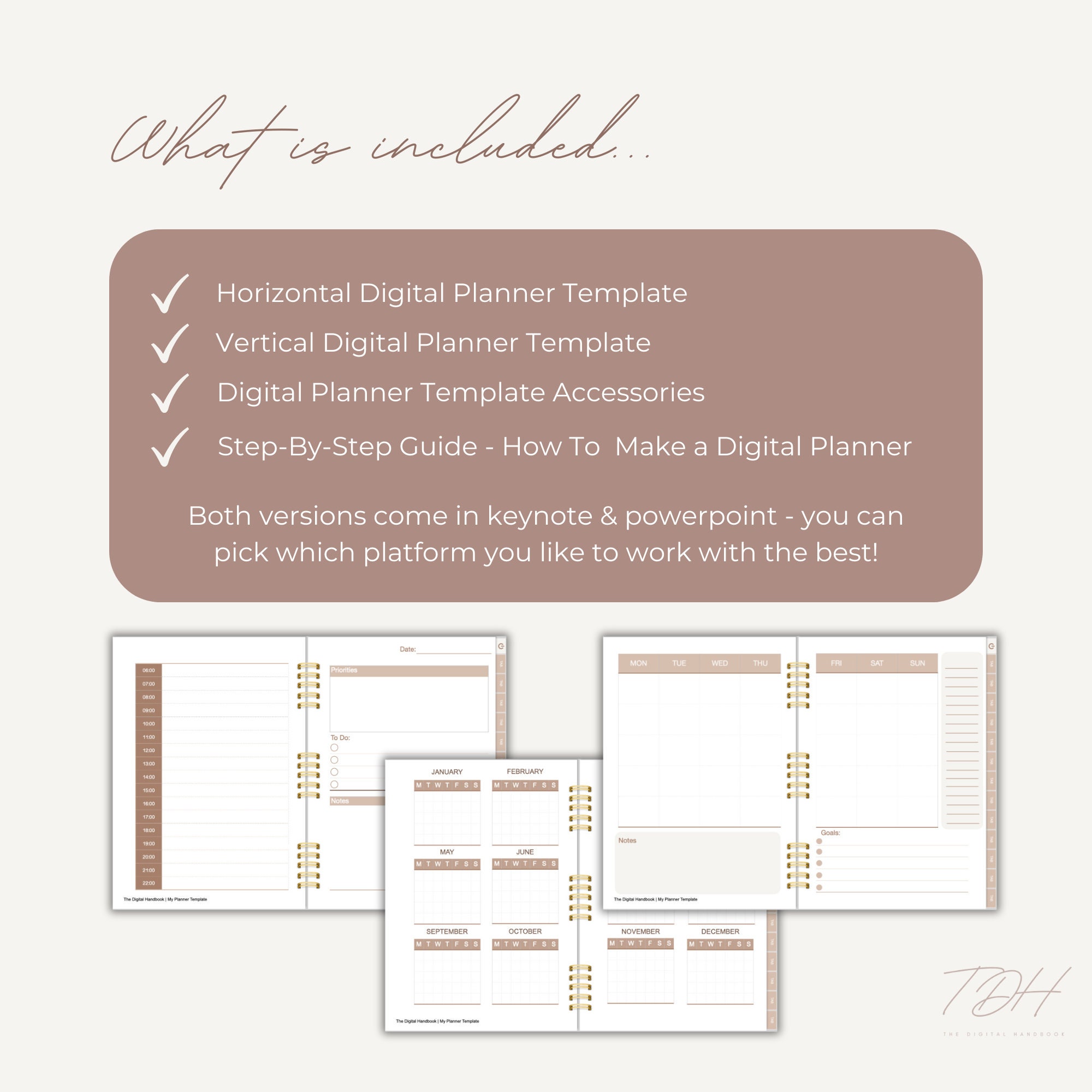 Digital Planner Template, Digital Planner PLR, PLR Templates, PLR