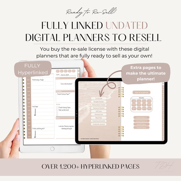 Planner Bundle, PLR Planner To Sell, PLR Digital Planner, PLR Templates, Planner For Commercial Use, Keynote Digital Planner, Sell on Etsy