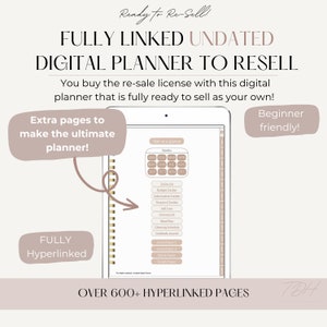 Ultimativer vertikaler PLR-Planer zu verkaufen, digitaler PLR-Planer, PLR-Vorlagen, Planervorlage, Keynote-Vorlage, kommerzielle Nutzung, Verkauf auf Etsy