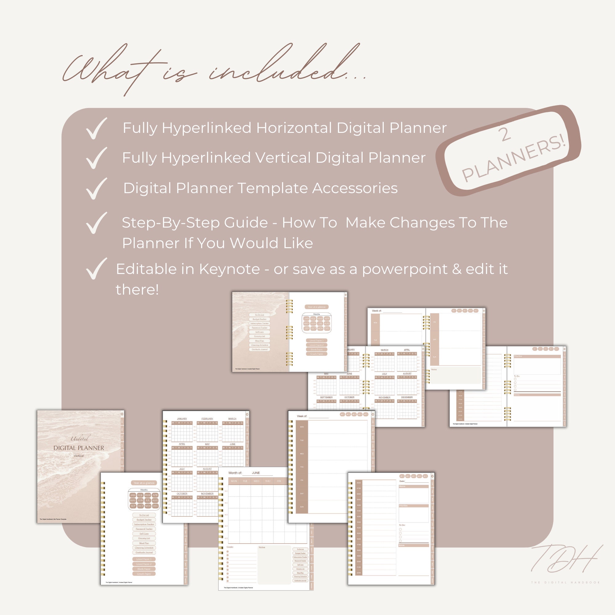 Planner Bundle, PLR Planner to Sell, PLR Digital Planner, PLR Templates, Planner for Commercial