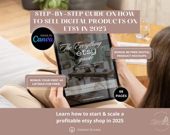 Etsy Digital Produktguide: Sälj mer år 2025 (e-bok, digital nedladdning)
