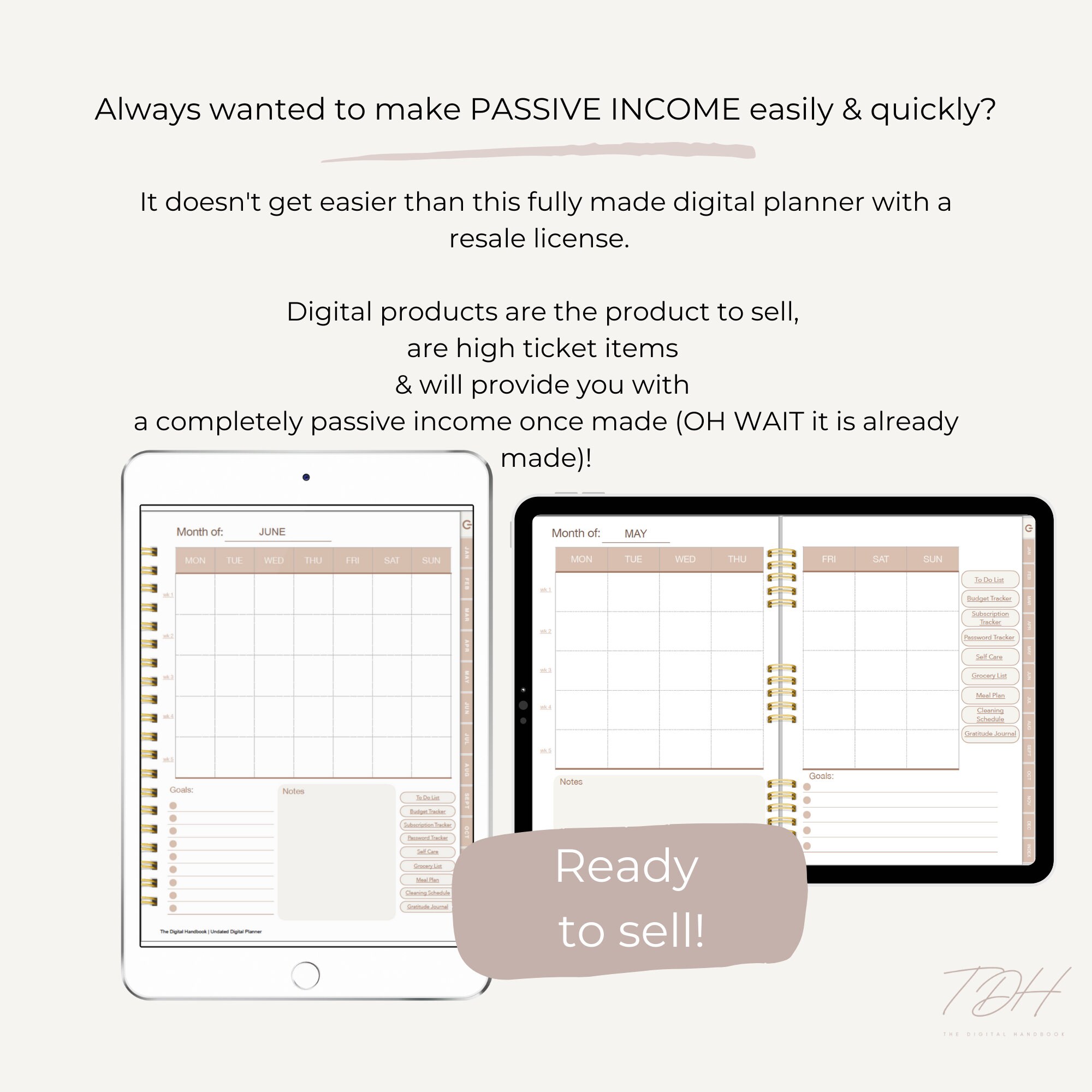 Planner Bundle, PLR Planner to Sell, PLR Digital Planner, PLR Templates