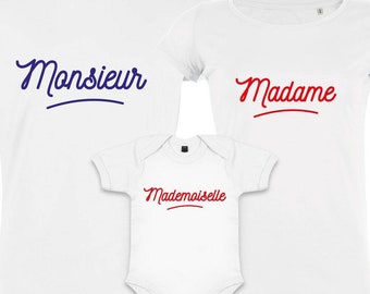 Monsieur Madame Petit Mademoiselle Passendes Organic Family Set (3er-Set)