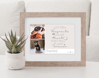 Foto conmemorativa de perro, recuerdo de perro, tarjeta funeraria de perro, fallecimiento de perro, tarjeta conmemorativa imprimible para mascotas, recuerdo de perro, regalo de condolencia por la pérdida de una mascota