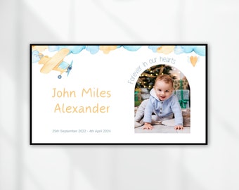 Kids Funeral Slideshow, Memorial Video Little Boy, Child Funeral Keepsake, Funeral Presentation, Baby Celebration Of Life, Photo Collage