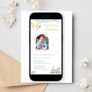 Modèle d'invitation aux funérailles d'enfants, invitation à un service commémoratif pour bébé, célébration de la vie de petit garçon, faire-part d'enterrement d'enfants modifiable