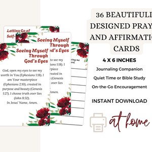 Desarrollando el amor propio: 36 tarjetas de gratitud sanadoras basadas en las Escrituras, afirmaciones para la renovación y la autorreflexión (descarga digital)