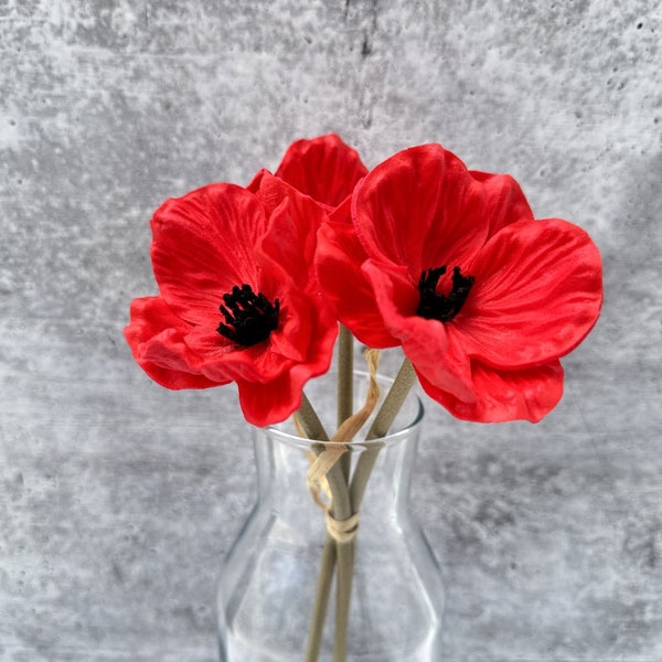 Real Touch Poppy (3 Stems)