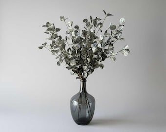 Faux Eucalyptus, 5 Stems - Artificial Greenery - Green Vase Decor