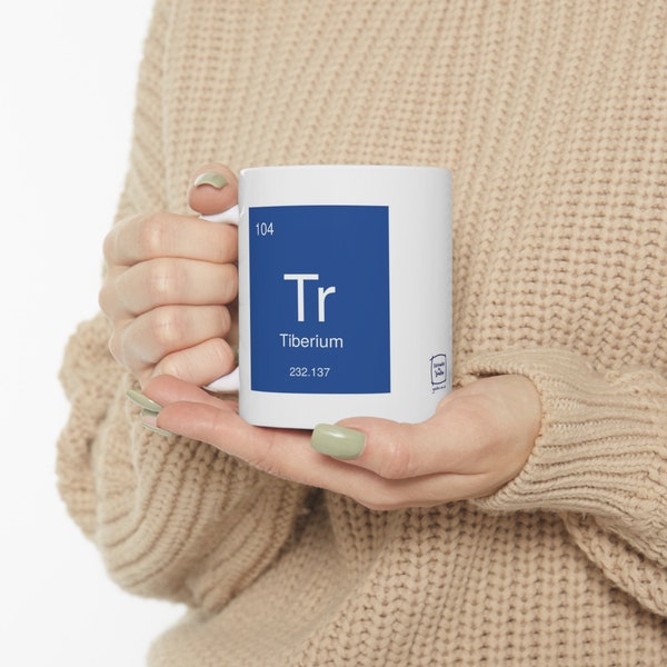 Tiberium - Fictional Periodic Table Elements - mug for tea or coffee - delivers to United States, Canada, Australia & New Zealand