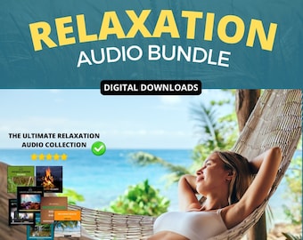 Paquete de audio de relajación con sonidos de la naturaleza para lograr paz, reducir el estrés, meditar y dormir. Descarga de audio de alta calidad