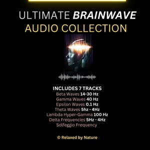 Ultimate Brainwave Audio Bundle 7 Binaural Sound Frequency Tracks for Deep Focus, Meditation and Sleep – Instant Download (60+ Hours Audio)
