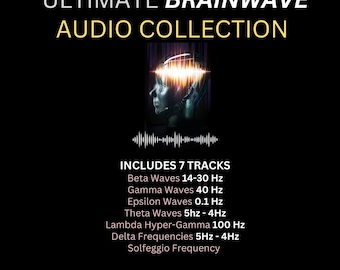 Ultimate Brainwave Audio Bundle 7 faixas de frequência sonora binaural para foco profundo, meditação e sono – Download instantâneo (mais de 60 horas de áudio)