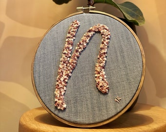 Cursive Custom Round Embroidery Hoop