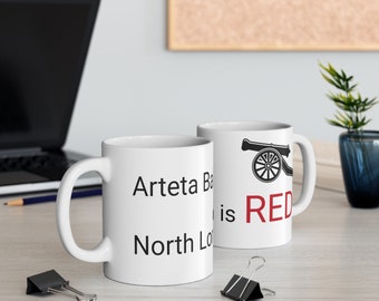 Arsenal - Arteta Ball North London is Red Mug 11oz