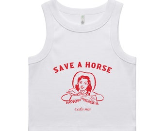 Save A Horse Ribbed Crop