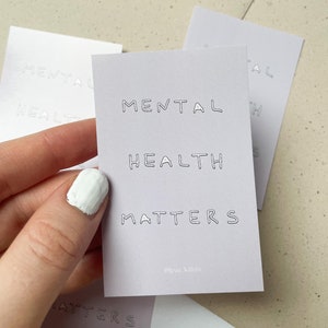 Lilaner Sticker Mental health matters, fliederfarben, lila Outdoor Aufkleber mentale Gesundheit Design