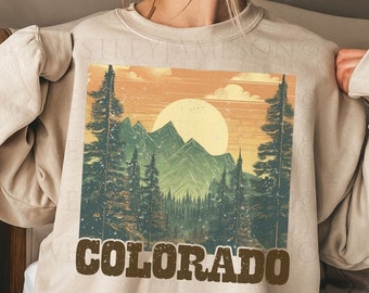 Colorado Sweatshirt, Colorado Mountains Sweatshirt, Colorado Graphic Sweatshirt, Colorado Sweater, Rocky Mountains Sweatshirt, National Park