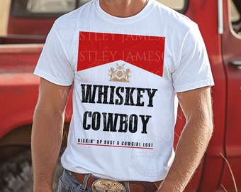 Bourbon Gifts For Men, Whiskey Cowboy Shirt, Whiskey Shirt, Whiskey Lover Gift, Bourbon Lover Shirt, Drinking Shirt, Western Bourbon Shirt