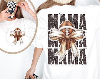 Football Game Day Shirt, Sports Mom TShirt, Team Spirit Tee, Sports Mom TShirt, Coquette Game Day Top, Comfort Colors, Coquette Style