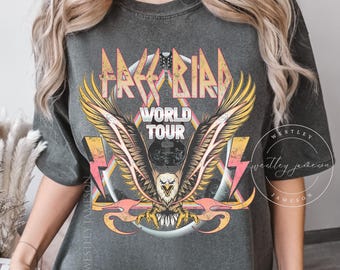 Free Bird Shirt, Vintage Distressed Shirt, Free Bird Tee, Retro Music Shirt, Comfort Colors Boho TShirt, Rock Lover Shirt, Old School Tee