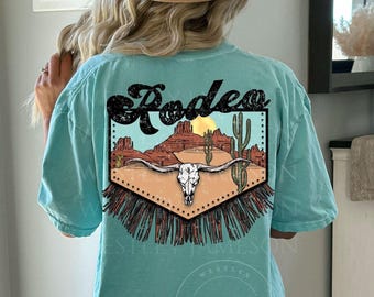 Vintage Rodeo Shirt, Vintage Tee, Rodeo TShirt, Western Graphic Tee, Comfort Colors, Cowgirl Shirt, Retro Cowboy Tee, Country Girl Tee