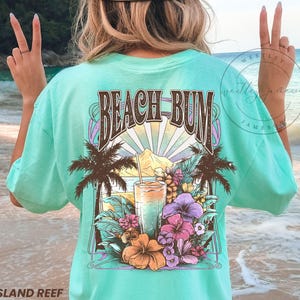Beach Bum Tee, Trendy Beach Shirt, Comfort Colors Shirt, Beach T-Shirt, Vacation Shirt, Aloha Shirt, Summer Tee, Comfy Summer TShirt