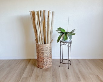 3ft wood pole ONE PIECE | macrame pole | wood stick | EUCALYPTUS wood pole. range of the poles is between 2 1/2 - 3 feet with diameter 1-2in