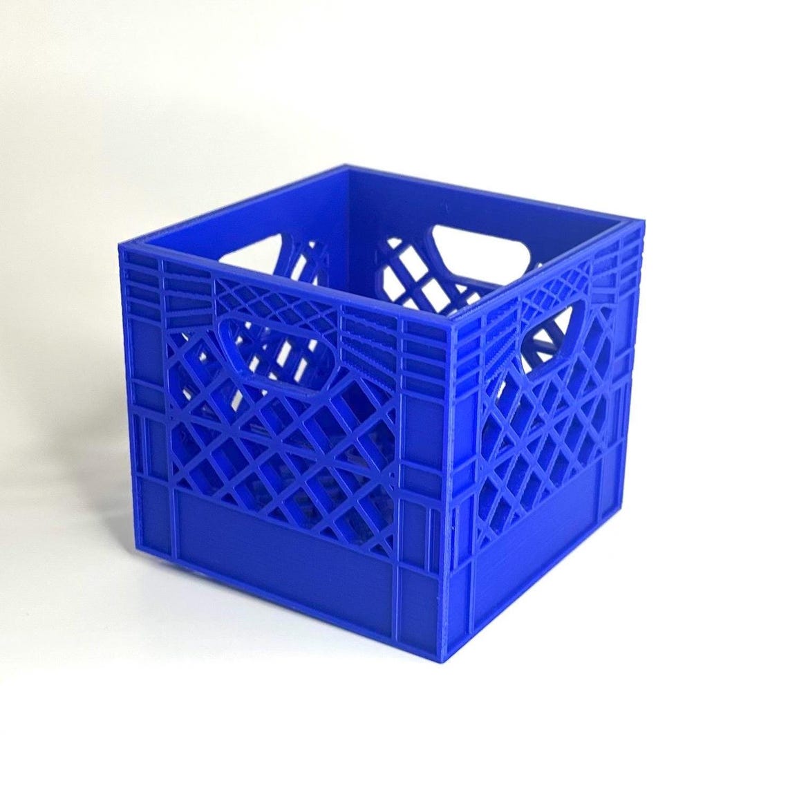 Translucent Crate Mini Milk Crate Organizer: 3D Printed Vintage Style Desk Storage - Etsy