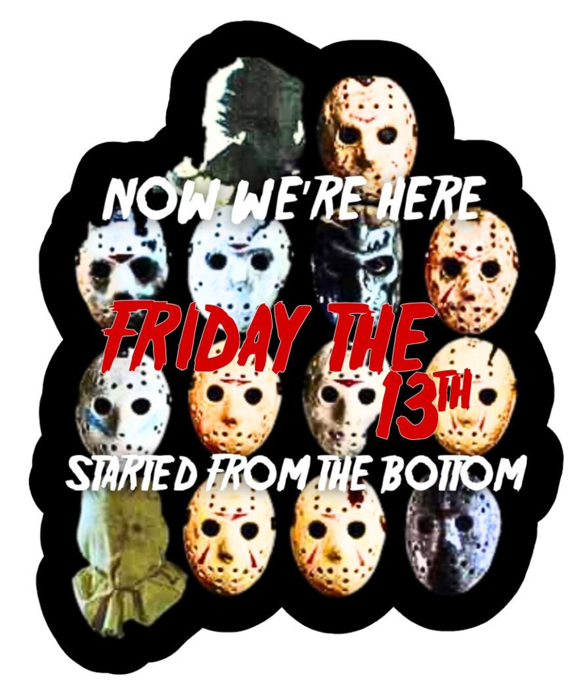 FRIDAY THE 13TH STICKERS - Jason Voorhees - Horror Fans! - Etsy