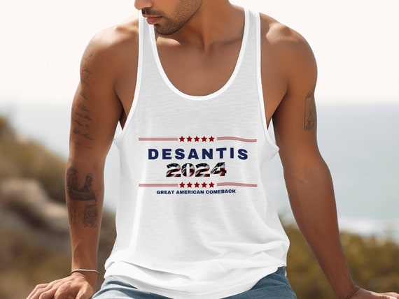 Desantis 2024 president election tank top Ron Desantis Republican 2024 election American comeback Make America Florida shirt