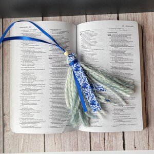Bookmark Tassel for Book Lovers - For Bibles, Books and Journals | Ribbon Tassel Bookmark | Bookmark for Bible | Faith Journal