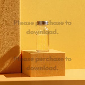 Minimalist Vial Bottle Mockup | High-Res Product Photo for Branding & Packaging Design