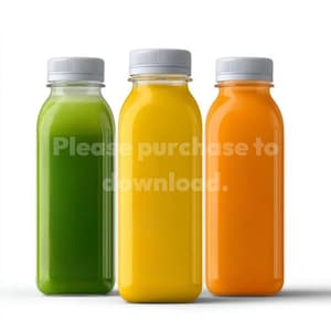 Fresh Juice Bottle Mockup | Cold Pressed Juice Design Template | Smoothie Packaging Mock Up | Digital Download Commercial Use