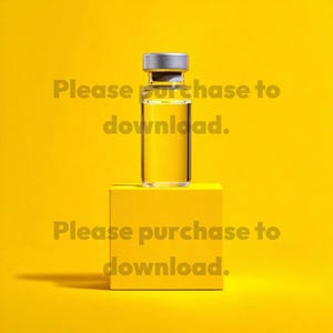 Minimalist Vial Bottle Mockup | High-Res Product Photo for Branding & Packaging Design