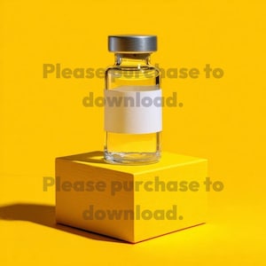 Minimalist Vial Bottle Mockup | High-Res Product Photo for Branding & Packaging Design