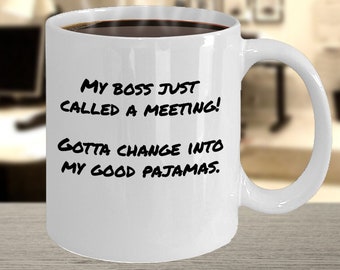 Work from Home Gifts, Work from Home Mug, Remote Worker, Virtual Employee, Coworker Gift, Boss Gift, Mug for Coworker, Mug for Boss, Mother