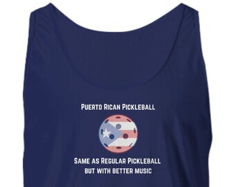 Puerto Rico Pickleball Unisex Tank Top, Boricua Pickleball, Gift for Puerto Rican Pickleball Player, Puerto Rico Pickler, Boricua Dinker