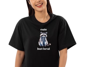 Raccoon Shirt, Raccoon, Raccoon Gifts, Cottage Core Shirt, Weird T Shirt, Trash Panda, Funny Feral Raccoon Tshirt, Gift for Raccoon Lover