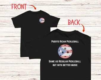 Pickleball Tshirt, Gift for Puerto Rican Pickle Ball Player, Boricua Pickleball, Puerto Rico Pickler, Funny Boricua Shirt, PR Pickleball